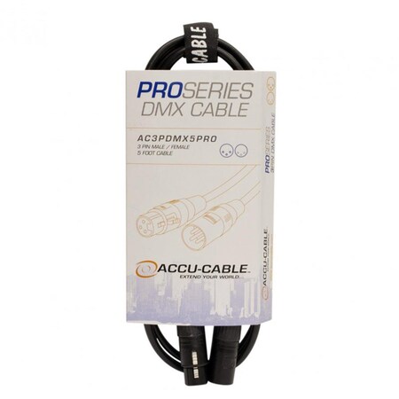 Accu Cable 3 Pin Pro DMX Cable - 50 ft. AC3PDMX50PRO